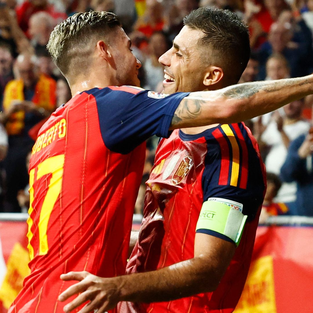 Jugadores de la selección de España